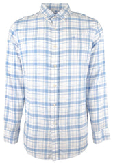 Men's Hemp Blend Headl and Moultrie Plaid Sport Shirt BB S